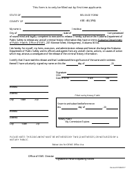 EMS Individual Licensure Application Form - Alabama, Page 2