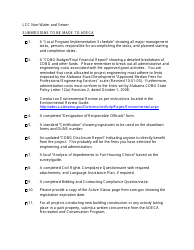 Letter of Conditional Commitment - Non-water and Sewer Checklist - Alabama