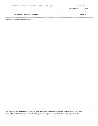 Form DOT-SP11406 Annex A Shipment Approval Form - Pipeline and Hazardous Materials Safety Administration, Page 3