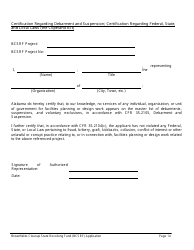 ADEM Form 543 Brownfields Cleanup State Revolving Fund Application Form - Alabama, Page 14