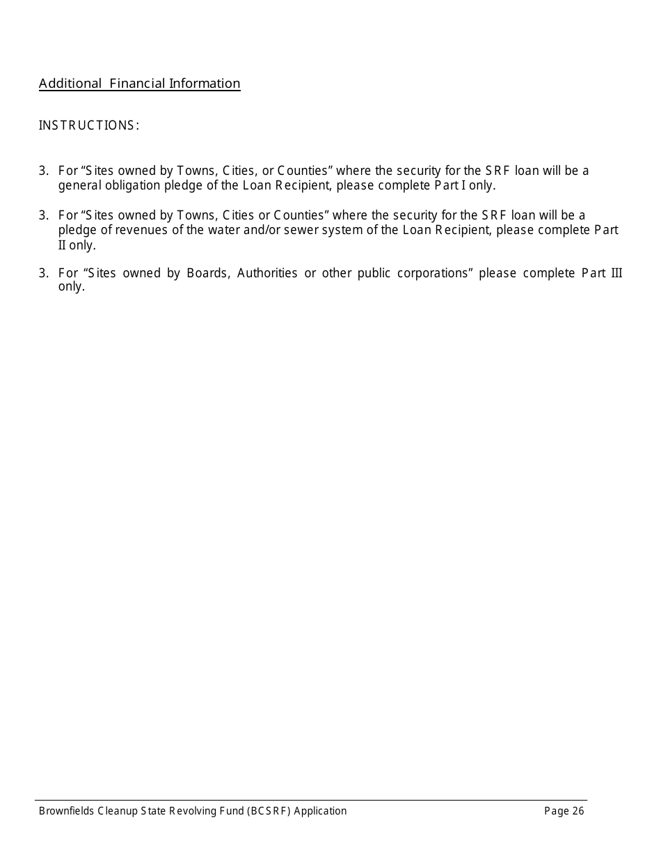 ADEM Form 543 Brownfields Cleanup State Revolving Fund Application Form - Alabama, Page 26