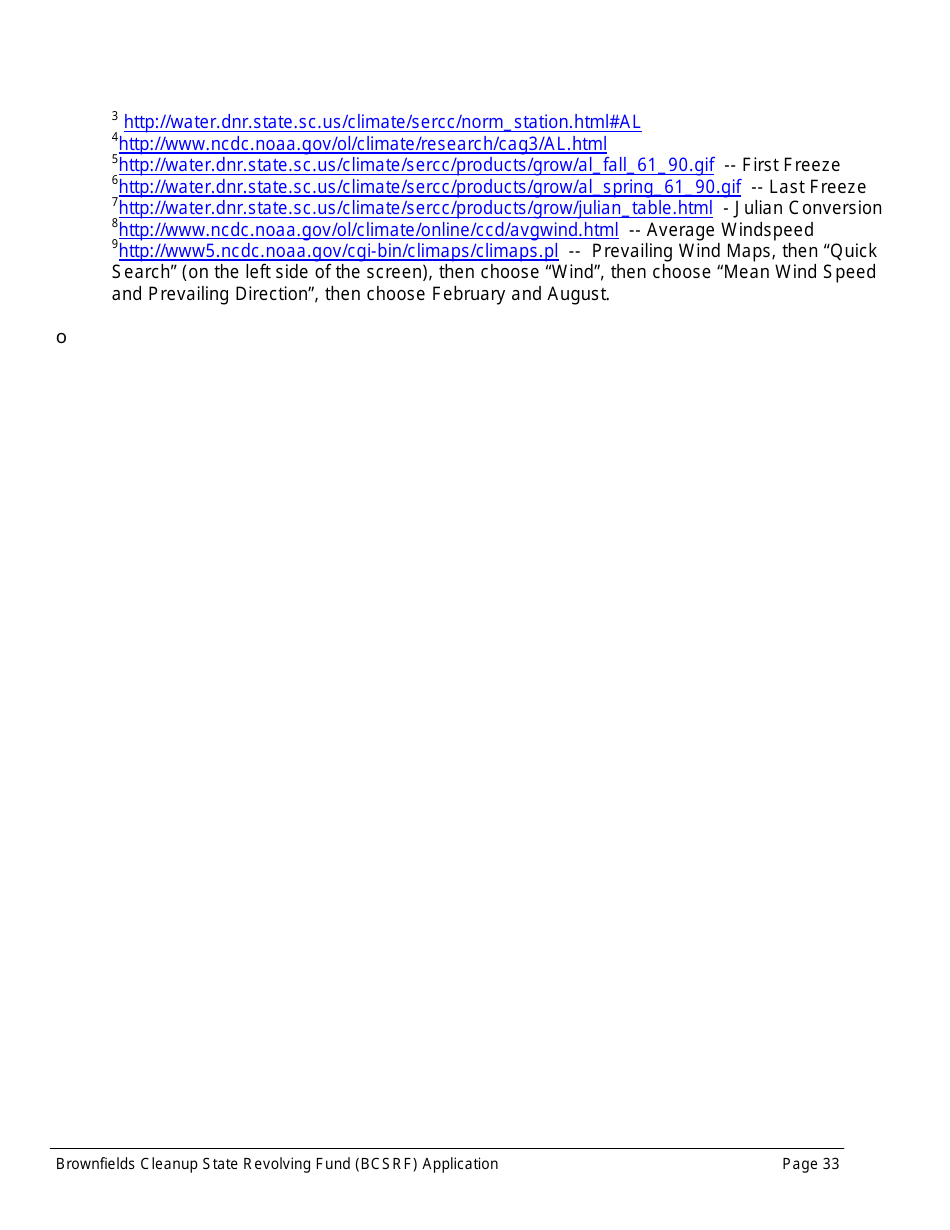 ADEM Form 543 Brownfields Cleanup State Revolving Fund Application Form - Alabama, Page 33