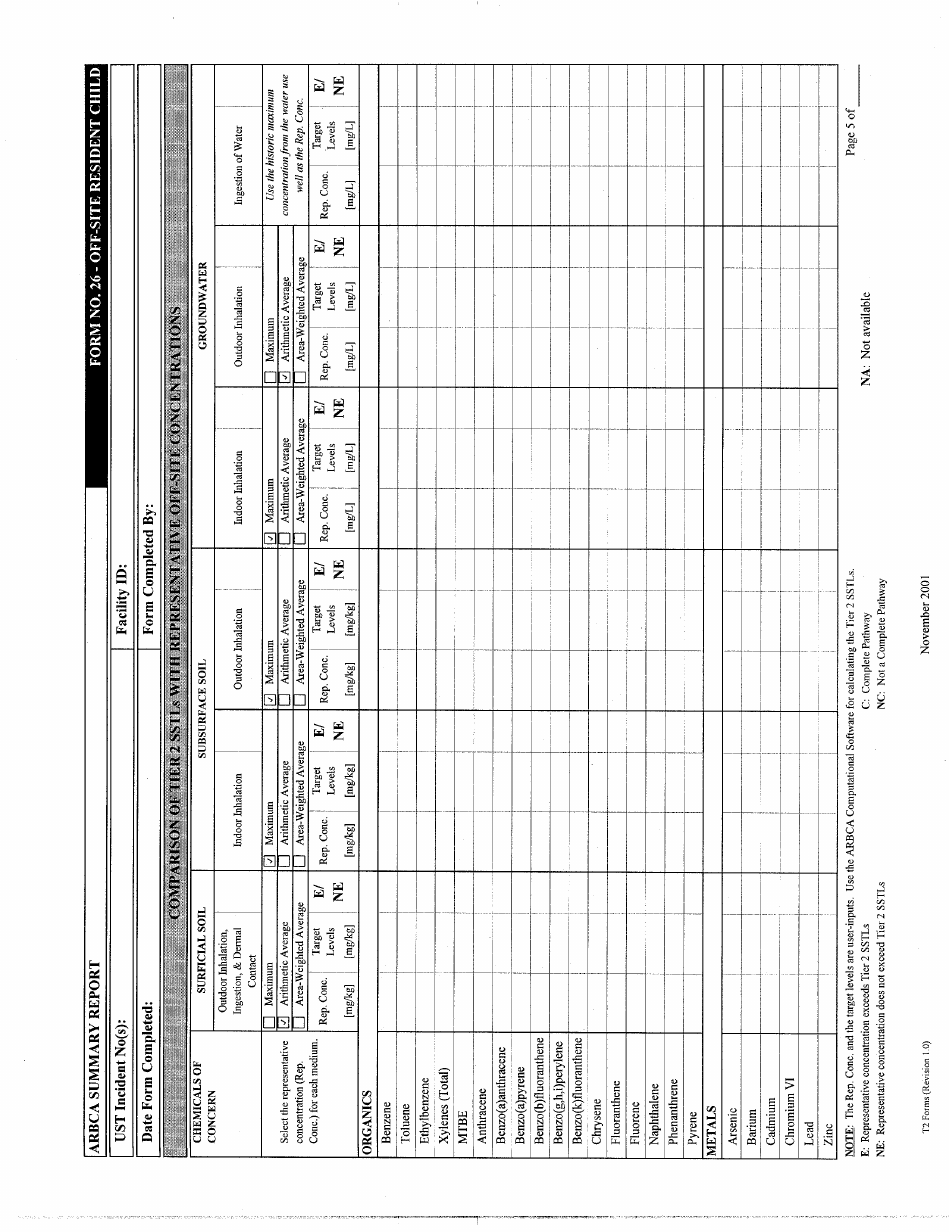 ADEM Form 472 Tier 2 Report Forms - Alabama, Page 17