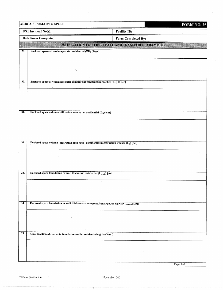 ADEM Form 472 Tier 2 Report Forms - Alabama, Page 9