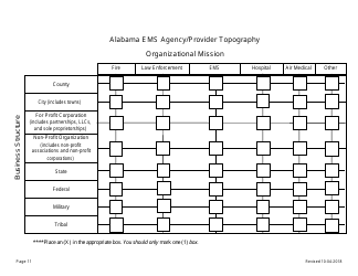 EMS Provider Licensure Application Form - Alabama, Page 11
