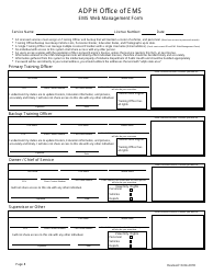 EMS Provider Licensure Application Form - Alabama, Page 8
