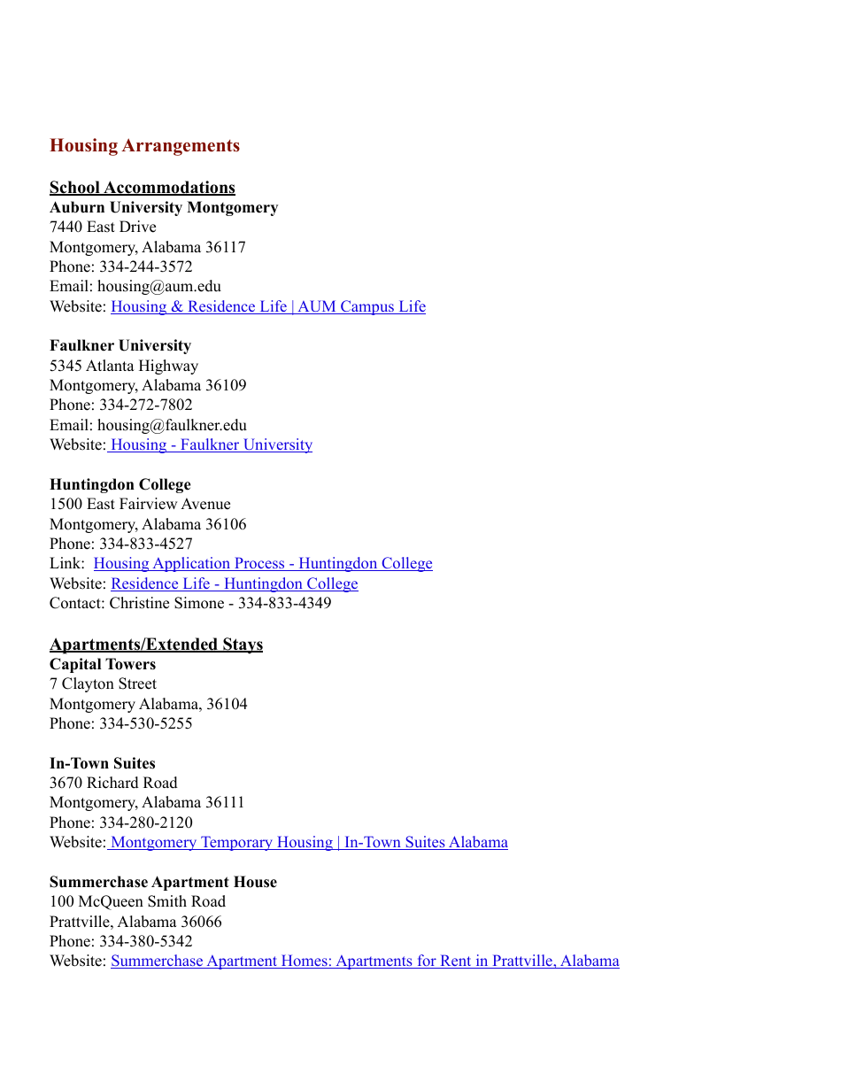 Internship Program Information Packet - Alabama, Page 6