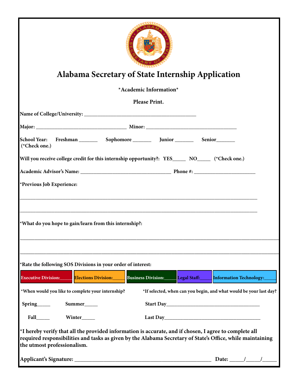 Internship Program Information Packet - Alabama, Page 9