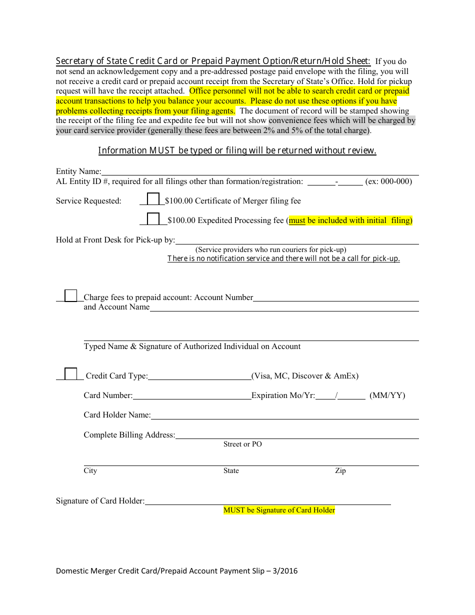 Certificate of Merger - Alabama, Page 4