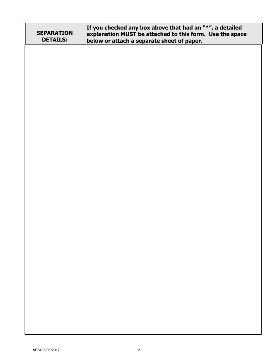 Form F-4 Personnel Action Form - Alaska, Page 2