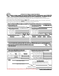Form 102-4065 Affidavit of Annual Labor for Mining - Alaska