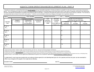 Form 102-4078 Aquatic Farm Operation and Development Plan - Alaska, Page 3