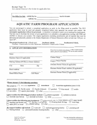 Form 102-4005 Aquatic Farm Program Application - Alaska, Page 3
