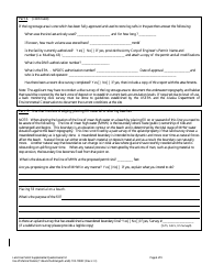 Form 102-1084C Land Use Permit Application Supplemental Questionnaire for Use of Marine Waters (Tide &amp; Submerged Lands) - Alaska, Page 6