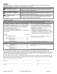 Form 102-4039 Declaration of Intent - Alaska, Page 2