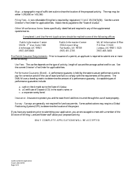 Form 102-1084A Land Use Permit Application - Alaska, Page 2
