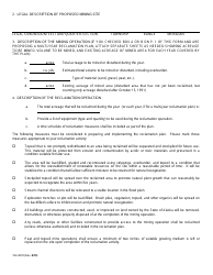 Form 102-4018 Material Site Reclamation Plan or Letter of Intent/Annual Reclamation Statement - Alaska, Page 2