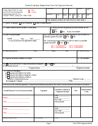 Form TREG (DAYCARE) Alaska Employer Registration Form for Daycare Services - Alaska, Page 3