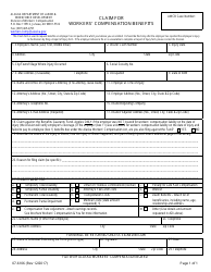 Form 08-6106 &quot;Claim for Workers' Compensation Benefits&quot; - Alaska