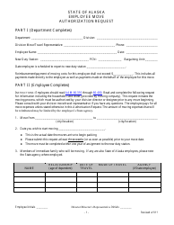 Document preview: Employee Move Authorization Request Form - Alaska