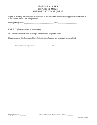 Employee Move Authorization Request Form - Alaska, Page 6