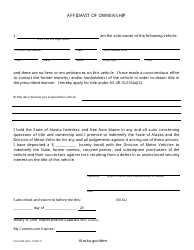 Form 824 Surety Bond (No Proof of Ownership) - Alaska, Page 3
