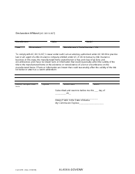 Form 870 Application for Manufactured Home - Alaska, Page 4