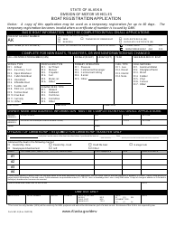 Document preview: Form 841-B Boat Registration Application - Alaska