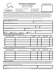 Form BEN090 Beneficiary Designation (Active Group Insurance Basic Life and Ad&amp;d) - Alaska