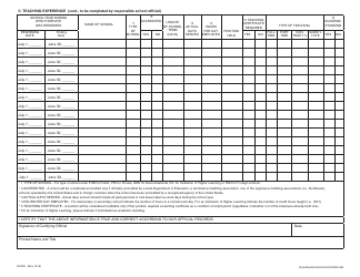 Form 02-808 Verification of Service - Alaska, Page 2