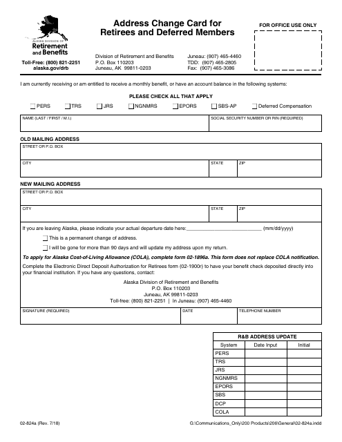 Form 02-824A  Printable Pdf