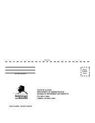 Form 02-824A Address Change Card for Retirees and Deferred Members - Alaska, Page 2