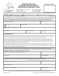 Document preview: Form GEN030 Employer Representative/Administrator Signature Card - Employer Services - Alaska