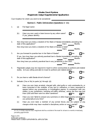 Form ADM-229 Magistrate Judge Supplemental Application - Alaska, Page 2