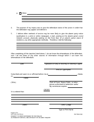 Form CIV-145 Request to Serve Defendant by Posting or Alternative Service, and Affidavit of Diligent Inquiry - Alaska, Page 4