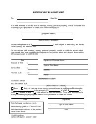 Document preview: Form CIV-555 Notice of Levy by a Court Writ - Alaska