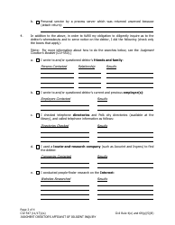 Form CIV-547 Judgment Creditor&#039;s Affidavit of Diligent Inquiry - Alaska, Page 2