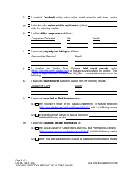 Form CIV-547 Judgment Creditor&#039;s Affidavit of Diligent Inquiry - Alaska, Page 3