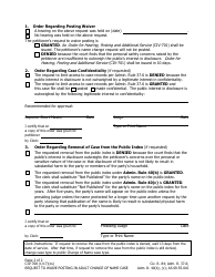 Form CIV-708 Request to Waive Posting in Adult Name Change Case - Alaska, Page 2