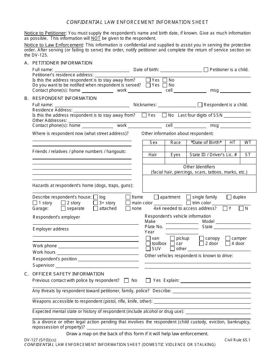 Form CIV-750 Stalking or Sexual Assault Protective Order Packet - Alaska, Page 8