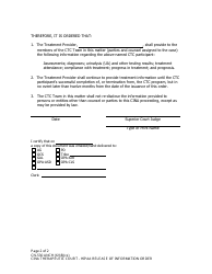 Form CN-530 ANCH Cina Therapeutic Court - HIPAA Release of Information Order - Municipality of Anchorage, Alaska, Page 2