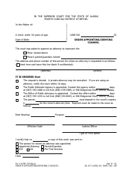 Document preview: Form DL-110 BE Order Appointing/Denying Counsel - City of Bethel, Alaska