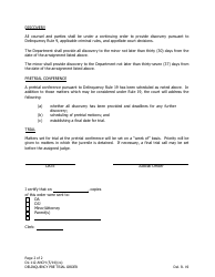 Form DL-112 ANCH Delinquency Pretrial Order - Municipality of Anchorage, Alaska, Page 2