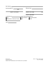 Form DL-120 Order for Temporary Detention or Placement - Alaska, Page 2