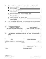 Form CR-445 Sentencing Affidavit - Alaska, Page 2