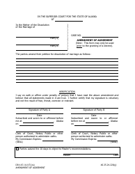 Document preview: Form DR-115 Amendment of Agreement - Alaska