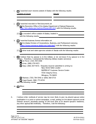 Form DR-210 Affidavit of Diligent Inquiry - Alaska, Page 3