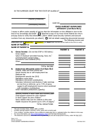 Form DR-305 Child Support Guidelines Affidavit [civil Rule 90.3] - Alaska