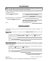 Form DR-352 Motion &amp; Affidavit Requesting Payment for Children&#039;s Health Care Expenses - Alaska, Page 3