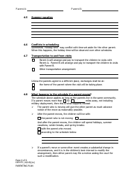 Form DR-475 Parenting Plan - Alaska, Page 4